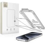 Tech-Protect Quick Set+ 2 Pack čierna / Ochranné sklo / Tvrdené / Apple iPhone 15 Pro