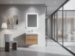 AQUALINE - FAGO zrkadlo s LED osvetlením 60x80cm, dotykový senzor, stmievateľné FA060