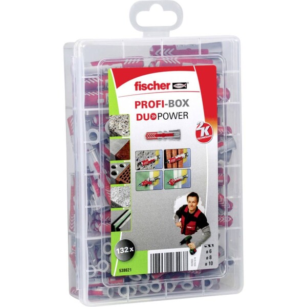 Fischer Profi-Box DUOPOWER súprava hmoždiniek 538621 132 ks; 538621