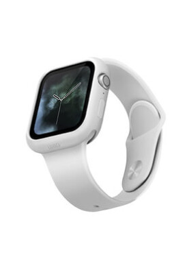 Uniq Lino púzdro pre Apple Watch (44mm) - Dove biela (8886463671115)