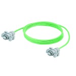 Weidmüller 8815100000 RJ45 sieťové káble, prepojovacie káble CAT 6A S/FTP 5.00 m zelená UL certifikácia, samozhášavý, s ochranou 1 ks; 8815100000