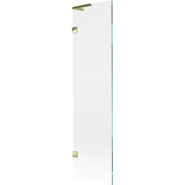 MEXEN/S - Lunar L vaňová zástena FIX 50 x 150, transparent, zlatá 897L-050-000-50-00