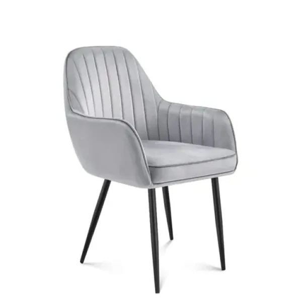 Mark Adler Prince 6.0 velúrová šedá / Jedálenská stolička / nosnosť 130 kg (MA-PRINCE 6.0 GREY)