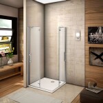 H K - Štvorcový sprchovací kút MELODY F5 R101, 100x100 cm s jednokrídlovými dverami, rohový vstup vrátane sprchovej vaničky z liateho mramoru SE-MELODYF5R101/THOR-100SQ