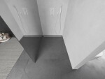 MEXEN/S - Kioto L Sprchová zástena WALK-IN 80 x 200, zrkadlové sklo, biela 800-080-103-20-50