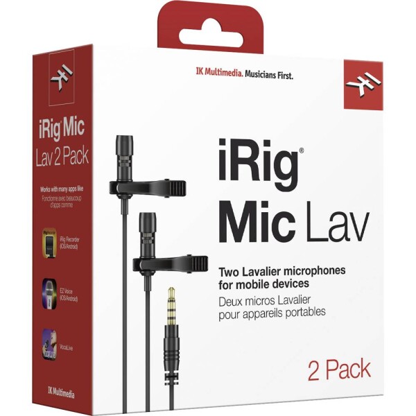 IK Multimedia iRig Mic Lav 2 Pack