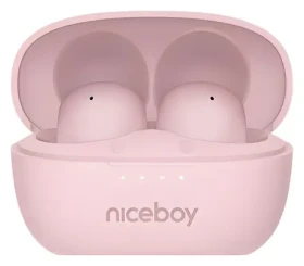 Niceboy Podsie 4 POP Sakura Pink / Bezdrôtové slúchadlá s mikrofónom / Bluetooth 5.3 / IPX4 / nabíjacie puzdro (podsie-4-pop-pink)
