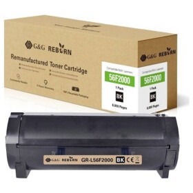 G&G Reborn remanufactured toner náhradný Lexmark 56F2000 čierna 6000 Seiten kompatibilná toner; 21311