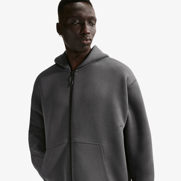 Mikina Nike Tech Men's Fleece Full-Zip Hoodie Anthracite/ Black XS