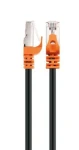 Schwaiger CAT7 čierna, oranžová / Sieťový kábel / S/FTP / RJ-45 / 10 Gbit/s / 600 MHz / 2 m (CKO7020 531)