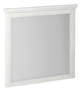 SAPHO - CROSS zrkadlo v drevenom ráme 70x80cm, starobiela CR212