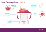B.box univerzálna sada na pitie 3v1, 240 ml - ružová EUR