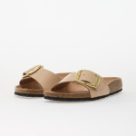 Birkenstock Madrid Big Buckle Natural Leather Patent Women High-Shine New Beige 39