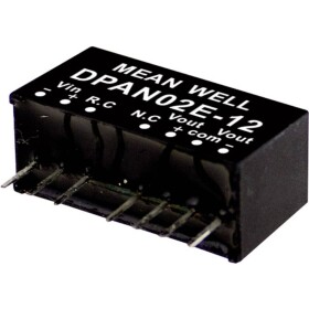 MEAN WELL DPAN02B-05 DC / DC menič napätia, modul 200 mA 2 W Počet výstupov: 2 x; DPAN02B-05