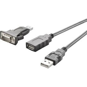 Sériový, USB 2.0 prepojovací kábel [1x USB 2.0 zástrčka A - 1x D-SUB zástrčka 9-pólová] pozlátené kontakty; 971791