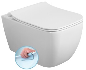 ISVEA - VEA závesná WC misa, Rimless, 34,5x52cm, biela 10VA02004