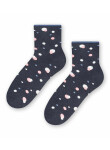 Dámske ponožky Steven Frotte art.123 melanžová šedá/lurex 35-37