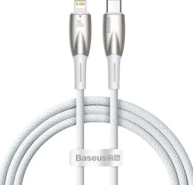 Baseus CADH000002 Kábel USB-C (M) - Lightning (M) 1 m biela / 20W (CADH000002)