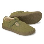 Chlapčenské barefoot papuče KIRBY KHAKI, Protetika, zelená - 24