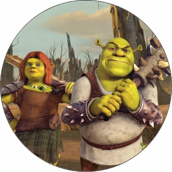 Jedlý papier Shrek a Fiona 19,5 cm - Pictu Hap - Pictu Hap