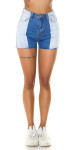 Sexy Bi-Color Highwaist Shorts denimblue