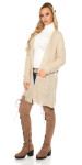 Trendy chunky knit cardigan Einheitsgroesse