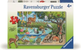 Ravensburger Puzzle: Zvieratá na zemi aj pod ňou - tajomstvo prírody