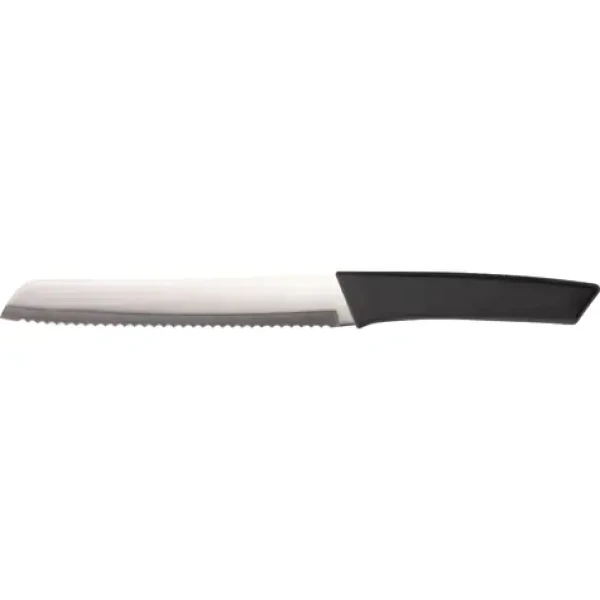 Lamart LT2153 strieborno-čierna / Nôž na chlieb / dĺžka ostrie 20 cm / celková dĺžka 33 cm (8590669379439)