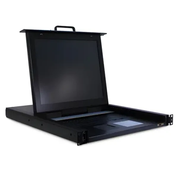 Inter-tech 1708 LED 17" čierna / KVM konzola / VGA / USB, PS/2 / 8 Port / touchpad (88887213)