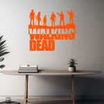 Veselá Stena Samolepka The Walking Dead Farba: hnedá, Veľkosť: 60 x 53 cm