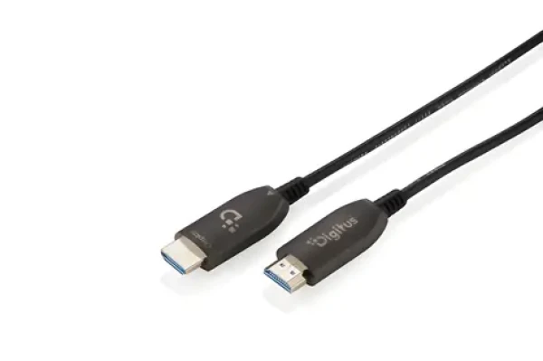 Digitus HDMI AOC kábel 60m čierna / HDMI kábel / 8K 60 Hz / 48 Gbps / HDMI 2.1 (AK-330126-600-S)