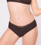 Dámske nohavičky GO Ribbed R Hipster C2P - BLACK - black 0004 - SLOGGI BLACK M