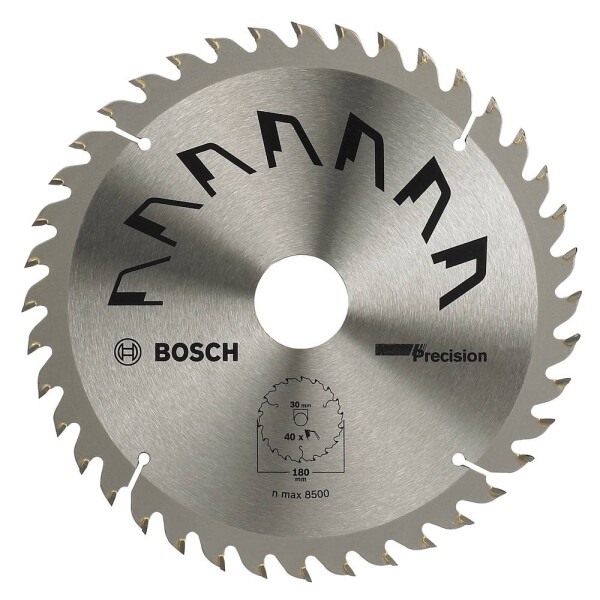 Bosch Accessories Precision 2609256861 tvrdokovový pílový kotúč 180 x 30 mm Počet zubov (na palec): 40 1 ks; 2609256861