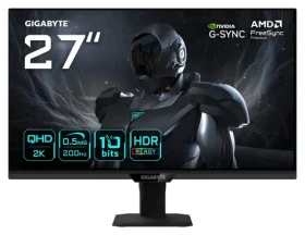 27" GIGABYTE G27Q20T čierna / Monitor / SS-IPS / QHD 2560×1440 / 200 Hz / 0,5 ms / 2× HDMI + DP (G27Q20T EK)