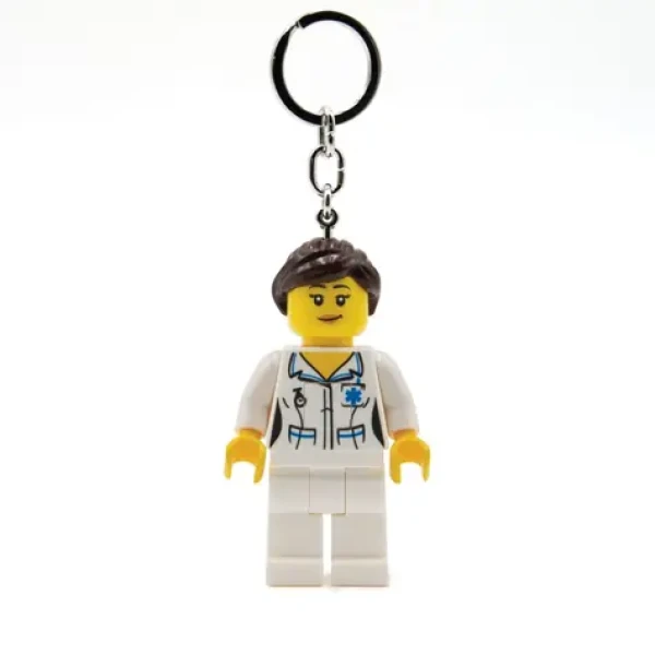 LEGO® Minifigures Zdravotnica svietiaca / prívesok na kľúče (60LGL-KE186H)
