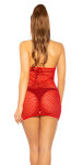 Sexy Gogo-Net-Minidress red Einheitsgroesse