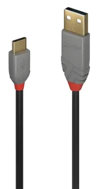 Lindy USB-A - USB-C čierna / Kábel / USB 2.0 / 480 Mbit/s / 0,5 m (36885)