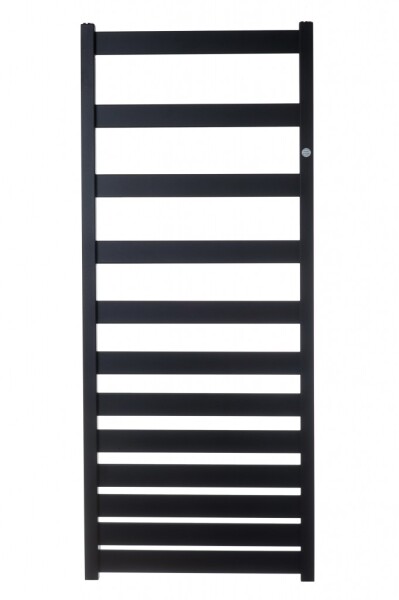 Instalprojekt - Kúpeľňový radiátor Belt - Pripojenie radiátora - Spodná pripojenie, Radiátory - Farebné prevedenie HL - Čierna, Rozmer radiátora HL - 600 × 1573 mm, výkon 667 W RADBEL601631