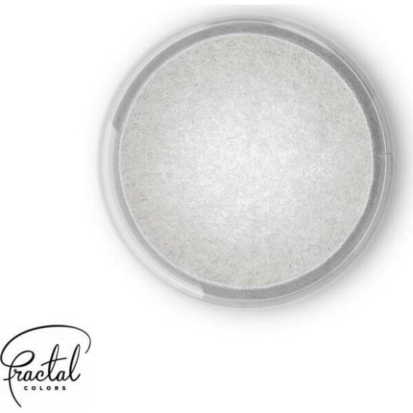 Dekoratívna prášková perleťová farba Fractal - Pearl White (3,5 g) - dortis - dortis