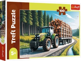 Trefl Puzzle Lesný traktor