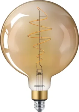Philips Vintage G200 zlatá / LED žiarovka / E27 / 7W / 470lm / 1800K / stmievateľná (SKL000331695)