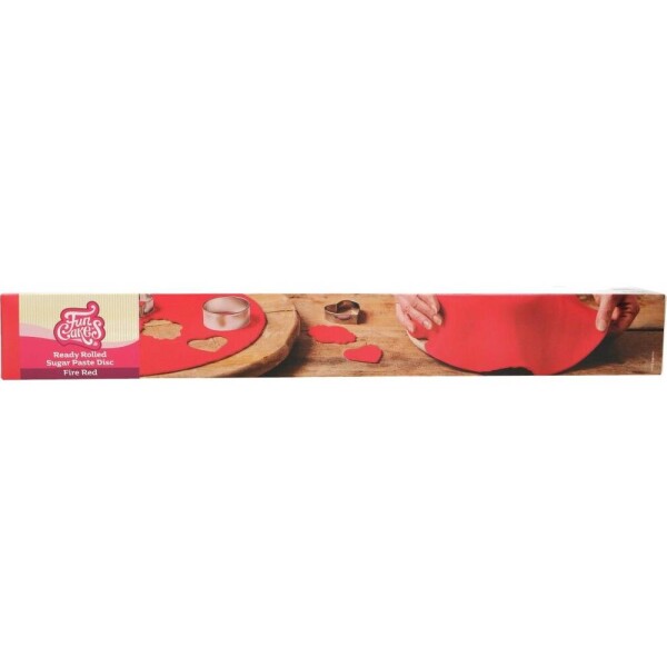 Rolovaná potahovací hmota červená 430 g - FunCakes - FunCakes