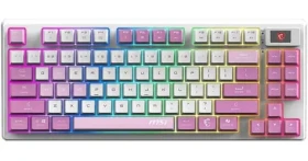 MSI FORGE GK600 TKL fialová / Herná klávesnica / drôtová / US layout / podsvietená / 83 kláves (FORGE GK600 TKL W VIOLET US)