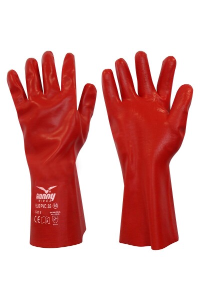 Rukavice z PVC Payper FLUID PVC 35 Farba: Červená, Veľkosť: 10, 1 ks