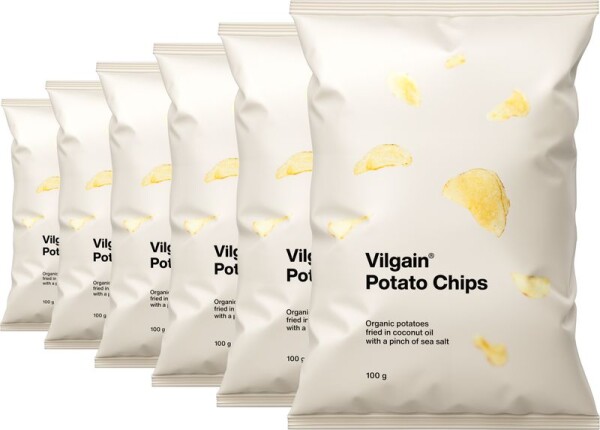 Vilgain Zemiakové chipsy BIO – 6× morská soľ 100 g