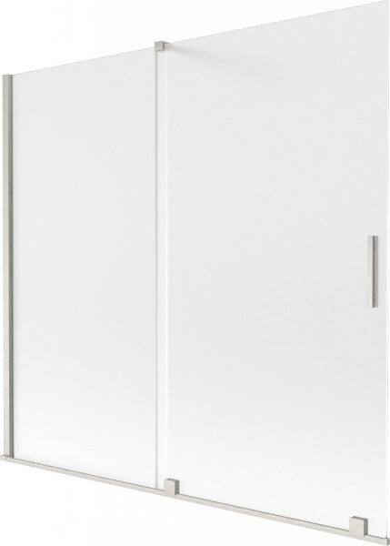 MEXEN/S - Velar dvojkrídlová posuvná vaňová zástena 170 x 150, dekor, nikel kartáčovaný 896-170-000-31-97