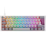 Ducky One 3 Mini Cherry MX-Brown šedá / herná klávesnica / podsvietená / mechanická / drôtová USB-C / US (DKON2161ST-BUSPDMIWHHC2)