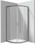 DEANTE - Funkia Evo štvrťkruh sprchovací kút s vaničkou, 90x90 cm KYPPD099P