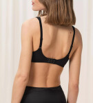 Dámska moderná čipkovaná+bavlnená podprsenka W02 - BLACK - black 0004 - TRIUMPH BLACK 90E