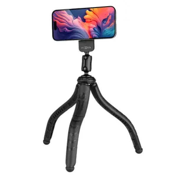 FIXED Creator čierna / Flexibilný statív / MagSafe / 1/4" závit / ohybné nohy (FIXCRT-MF-BK)